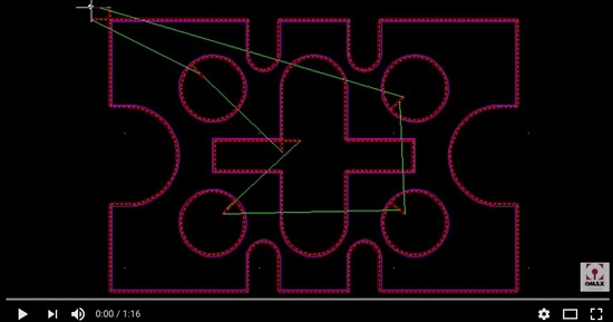 OMAX Tool Path Optimisation