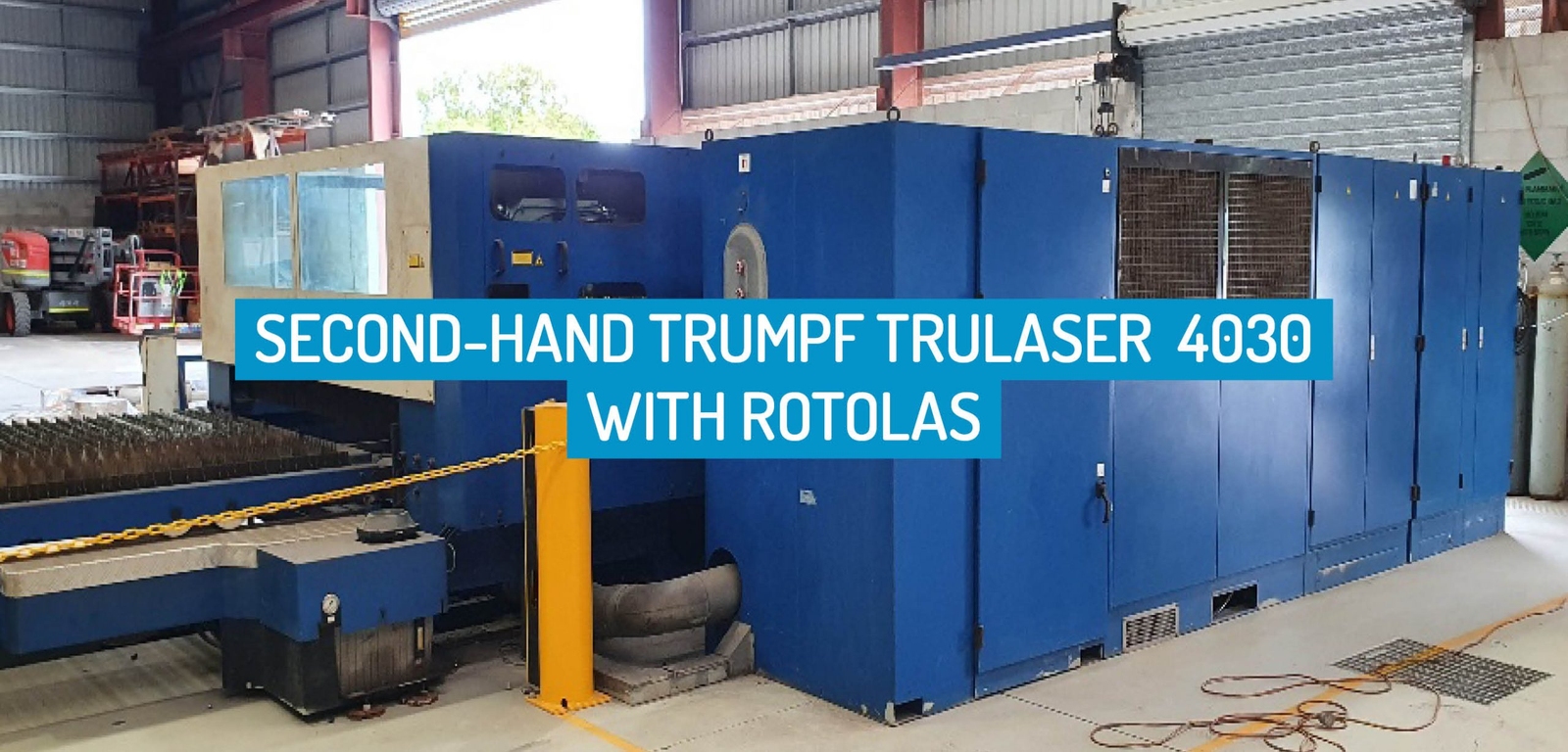 Second-Hand TRUMPF TruLaser 4030 with Rotolas For Sale