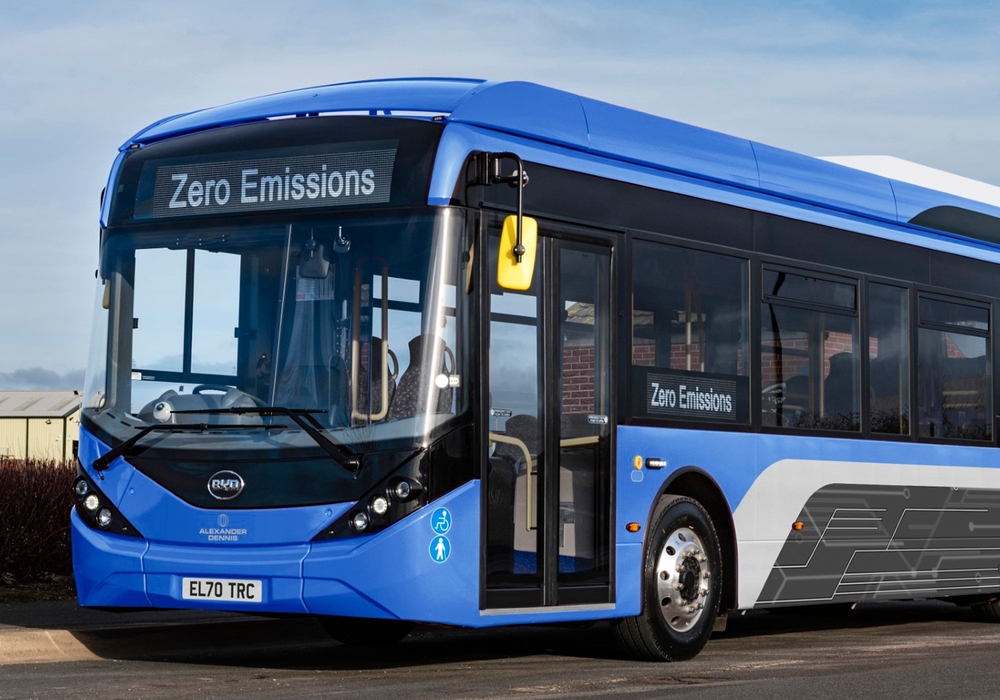 BYD Emission-free bus run with electric batteries