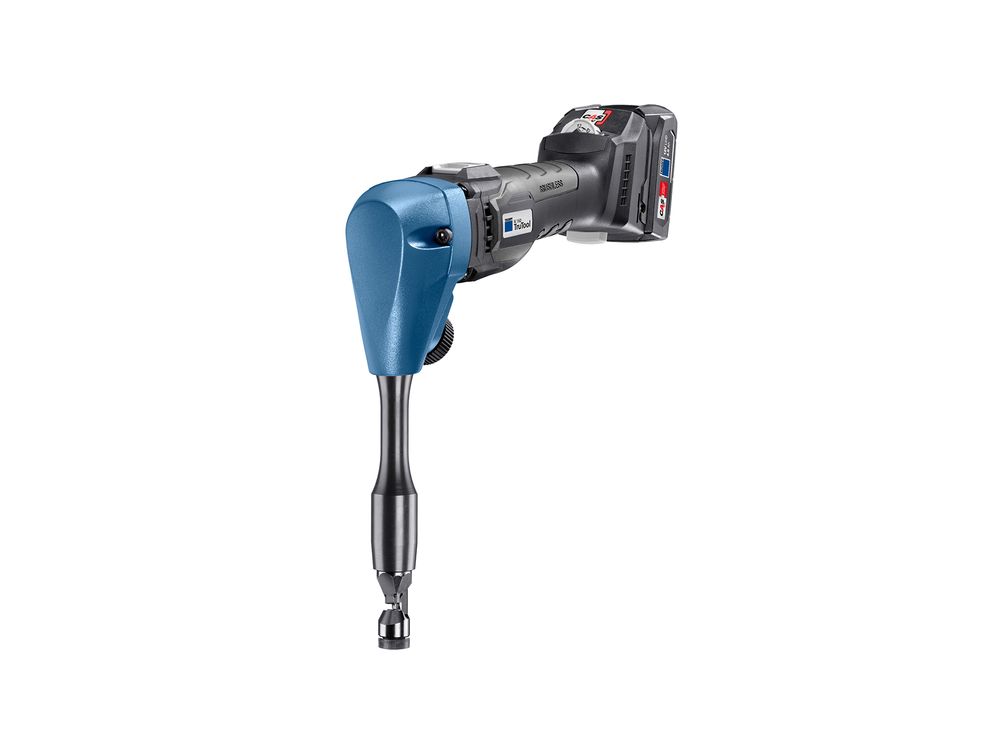 The TruTool N 160 with extension is ideal for deeper profile sheets and sheet thicknesses of 1.6 mm in mild steel.