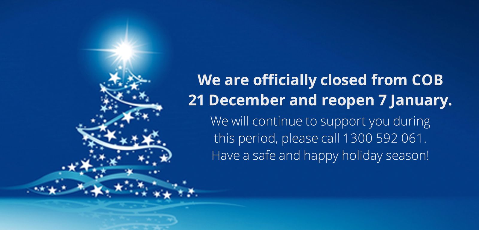 Christmas Support & Hours