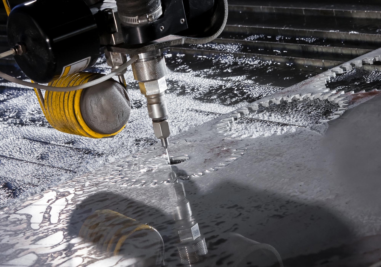 Abrasive water jet cutting for Medical Industry components