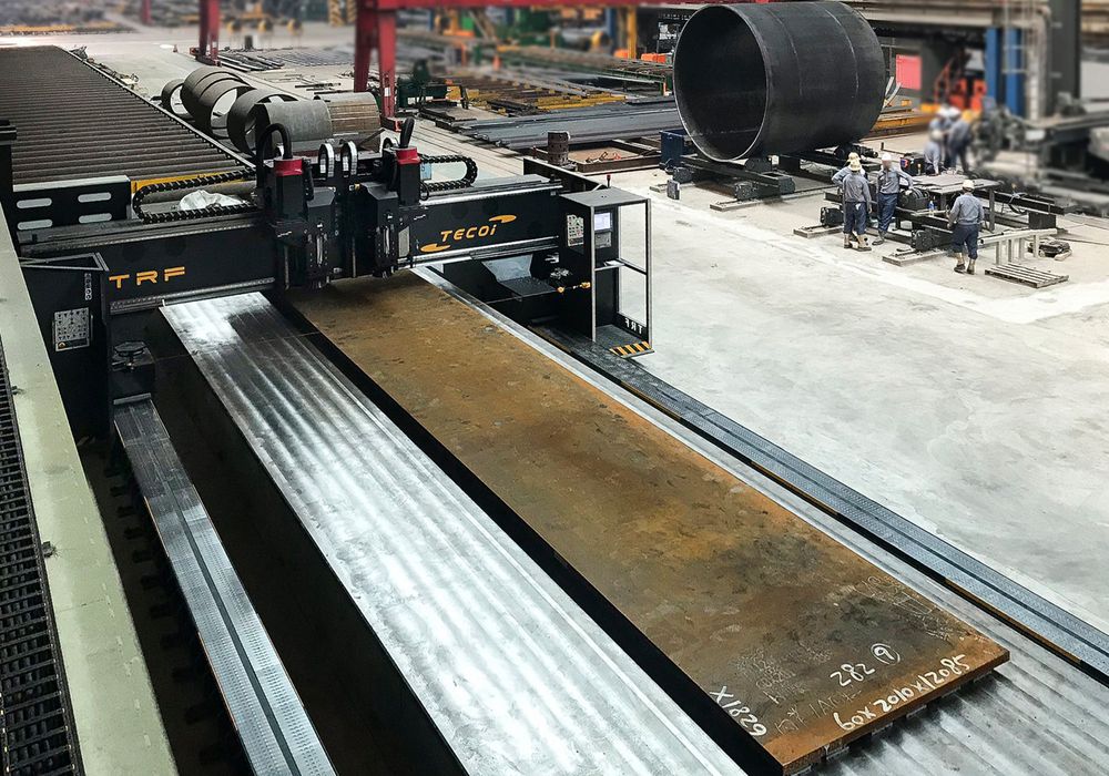 TECOI metal fabrication steel milling wind shipyard industry