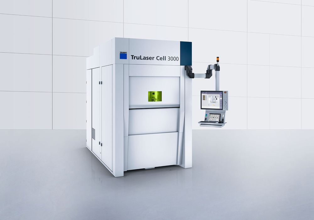 The TRUMPF TruLaser Cell 3000 is a true all-round compact and high-precision 5-axis laser machine. Welding, cutting in 2D or 3D or LMD.