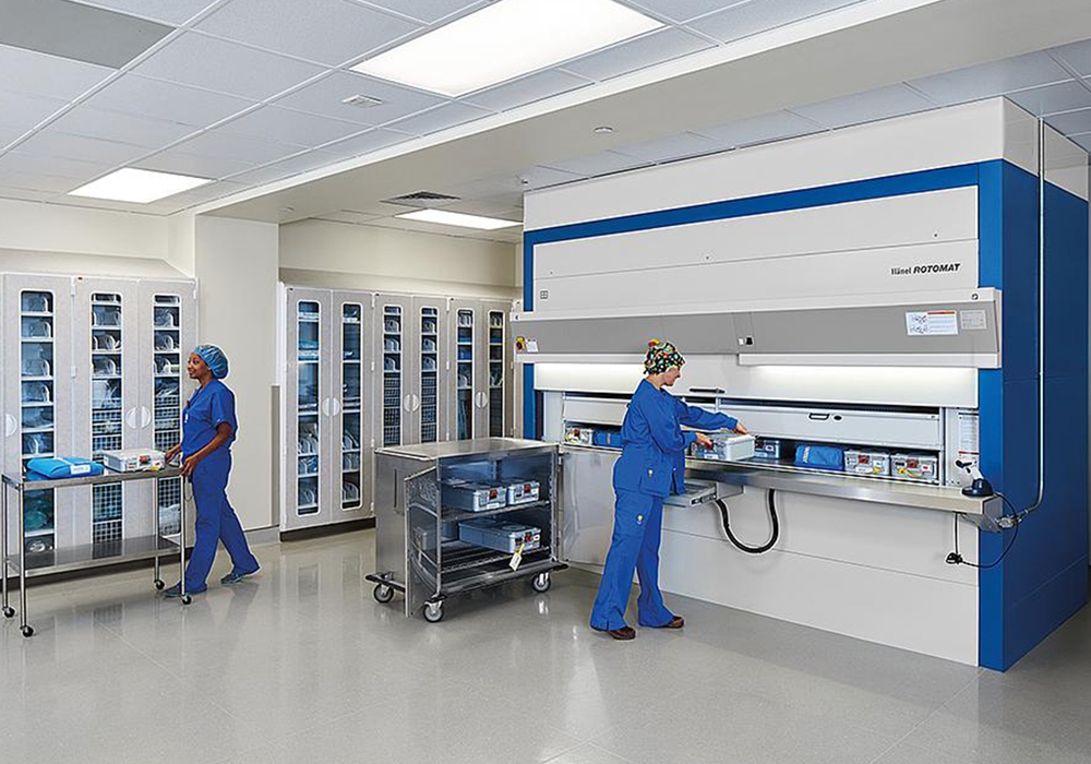 Hospital solution Hanel-Rotomat storage solutions for health sector