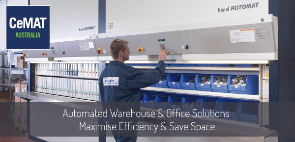 Meet the team and see the Hanel Rotomat in action at CeMAT 2018