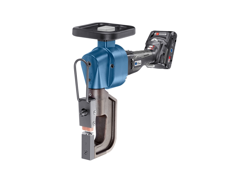 The most cost effective way to connect two metal parts, TRUMPF TF 350 fastening tool uses cold forming technology for stable, long lasting connection.