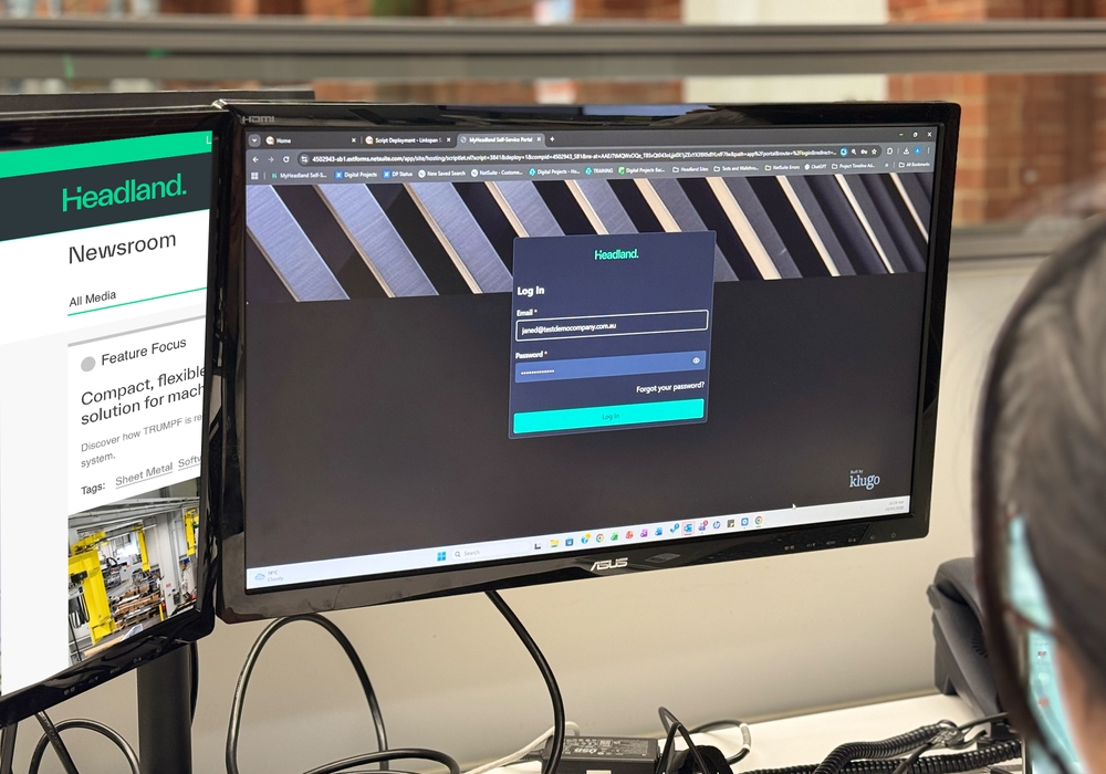 My Headland Login Page