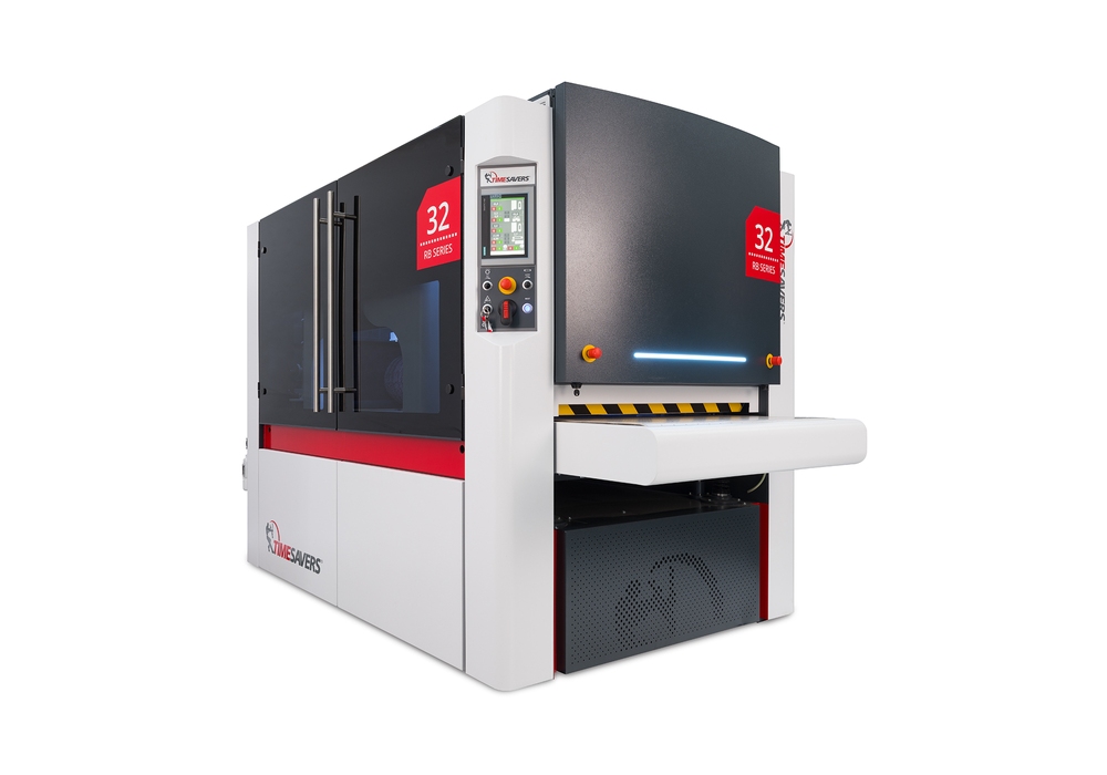 The Timesavers 32 HWRB series rotary brush machine is