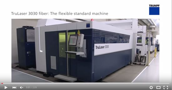 TruLaser 3030 Fiber with BrightLine