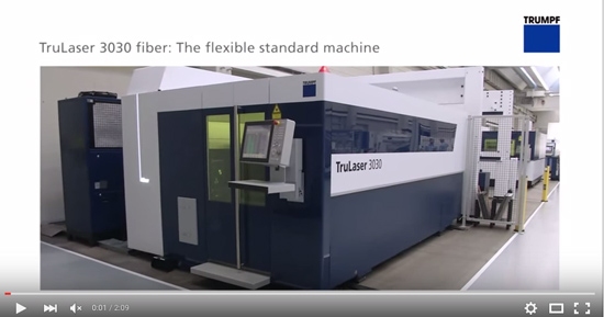 TruLaser 3030 Fiber with BrightLine