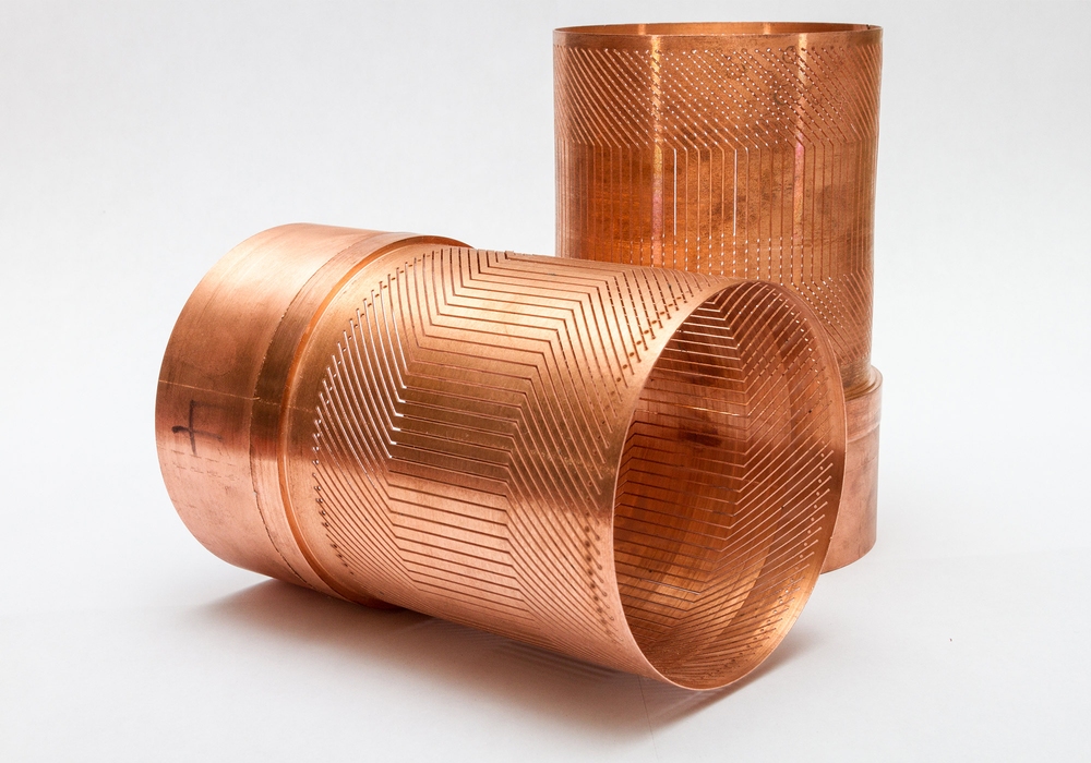 OMAX waterjet cutting copper